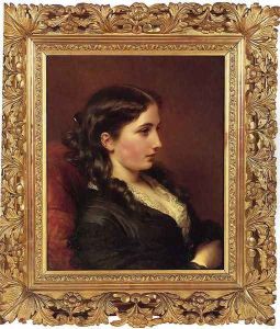 Study of a Girl in Profile by Franz Xavier Winterhalter