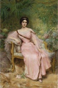 Portrait Of Suzanne Hudelo, Nee Armand, Sitting In A Greenhouse