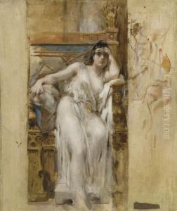 Femme Assise by Leon Francois Comerre