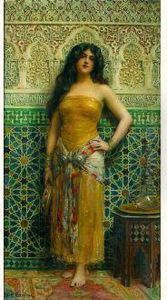 Orientale Au Tambourin by Leon Francois Comerre
