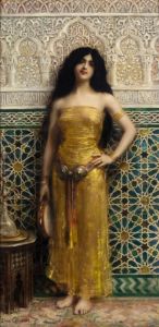 Tambourine Player by Leon Francois Comerre