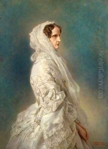 Portrait of Empress Alexandra Feodorovna by Franz Xavier Winterhalter