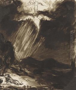 After Aert De Gelder Study Of 'jacob's Dream' by John Constable