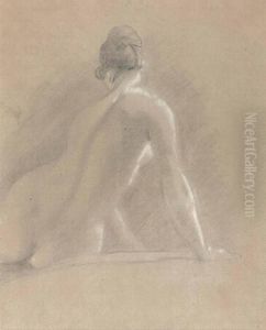 Study Of A Female Nude by John Constable