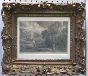 A Rainbow Over A Church by John Constable