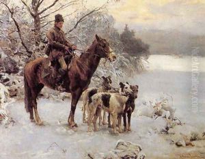 Hunter by Alfred Wierusz-Kowalski