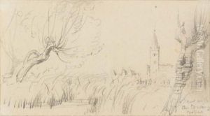 Landscape With River And Tower