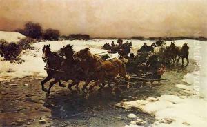 Before the Hunt by Alfred Wierusz-Kowalski