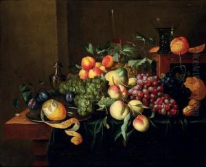 Nature Morte Aux Fruits Sur Un Entablemnent Nature Morte Aux Fruits Sur Un Entablemnent
