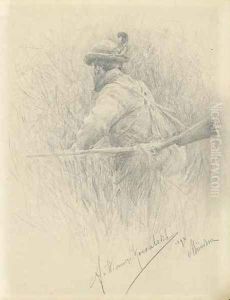 Hunter I by Alfred Wierusz-Kowalski
