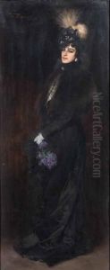 Ritratto Della Signora Paola Levi by Vittorio Matteo Corcos