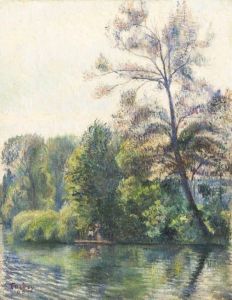 Arbres Aux Bord De L'oise Auvers by Frederic Samuel Cordey