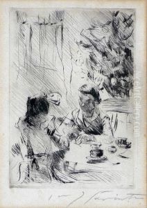 Breakfast by Lovis (Franz Heinrich Louis) Corinth
