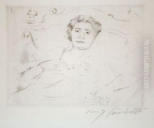 Im Bett I by Lovis (Franz Heinrich Louis) Corinth