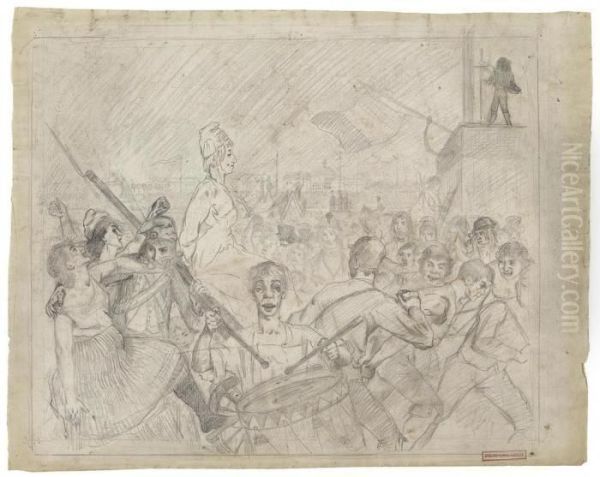 "marie Antoinette On Her Way To The Scaffold" - view 1