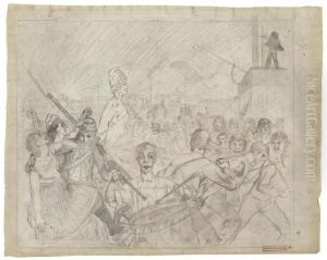 "marie Antoinette On Her Way To The Scaffold"