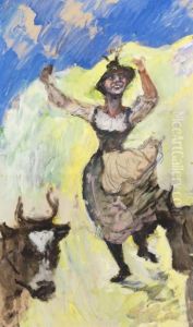 Bayerisches Madl Tanzend