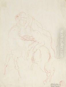 Kentauren-paar by Lovis (Franz Heinrich Louis) Corinth