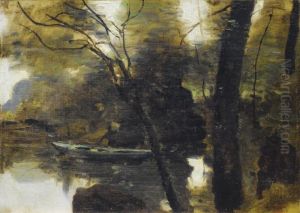 Noisy-le -grand, Barque Au Bord De L'eau