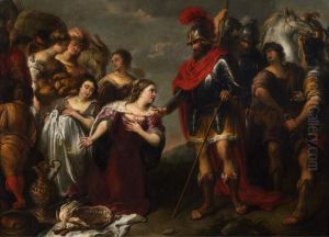 David Und Abigail by Jan Cossiers