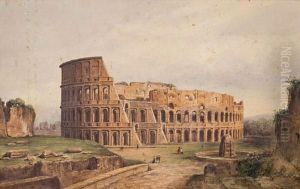 Veduta Del Colosseo E Della Meta Sudans