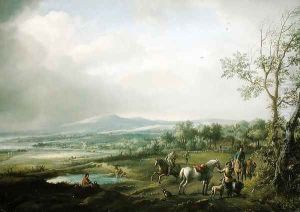 A Hawking Party in an Extensive Landscape