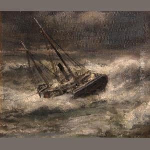 The Aberdeen In Rough Seas by William Coulter