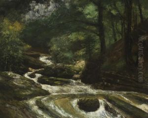 Ruisselet A Gruyeres, Suisse by Gustave Courbet