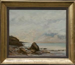 La Roche Isolee A La Pointe De Vallieres by Gustave Courbet
