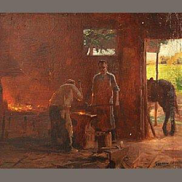 Blacksmiths At Work - view 1