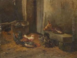 La Basse Cour by Philibert Leon Couturier