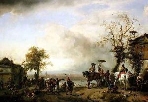 Landscape with Kermis (The Rustic Wedding) c.1653-59