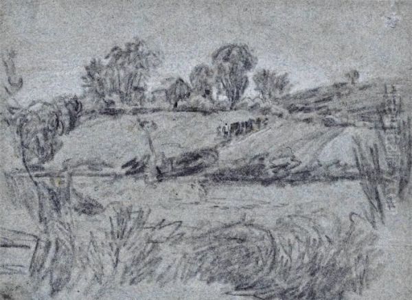 Landscape Study With Plough Team - view 1