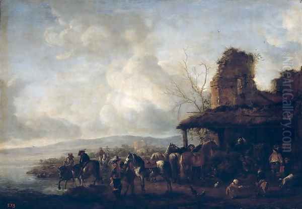 The Stable of a Dilapidated House, c.1640 - view 1