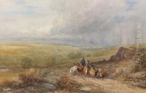 Drovers Near Barden Castle On The Wharfe, Yorkshire
