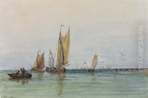 On The Scheldt, Holland by David I Cox