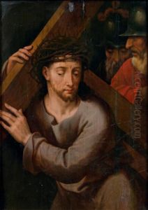 Le Christ Portant La Croix by Michiel Van Coxcie