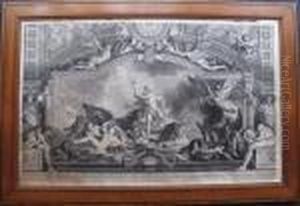 Detail De La Voute Du Palais Royal by Charles-Antoine Coypel
