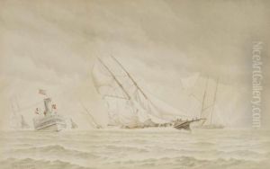 In The Narrows - A Black Squall by Frederick Schiller Cozzens