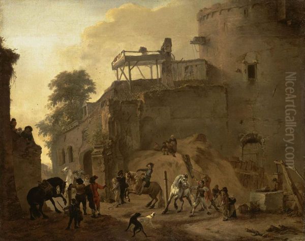 Manege Riding in the Open Air - view 1
