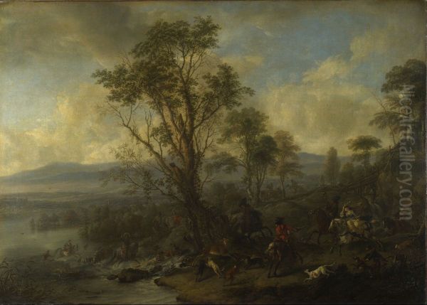 A stag hunt - view 1