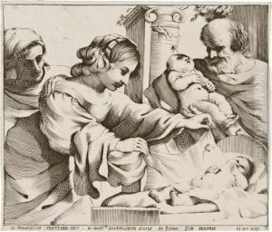 Sacra Famiglia Con San Giovannino E Sant'anna by Giovanni Battista Crespi Il Cerano