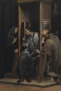 Saint John Of Nepomuk Hearing The Confession Of The Queen Of Bohemia