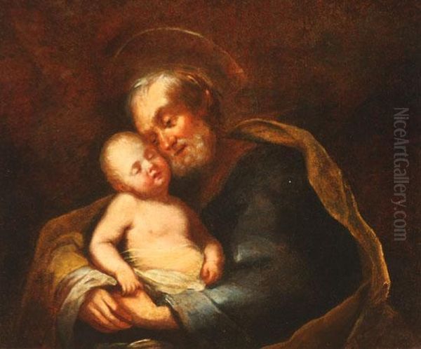 Saint Joseph With The Christ Child - view 1