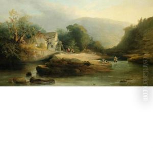 Mountain Stream, Wales by Thomas Creswick