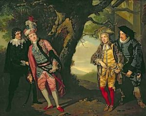 The Duel, from Act 3, scene 4 of Twelfth Night, 1771-72 by Francis Wheatley