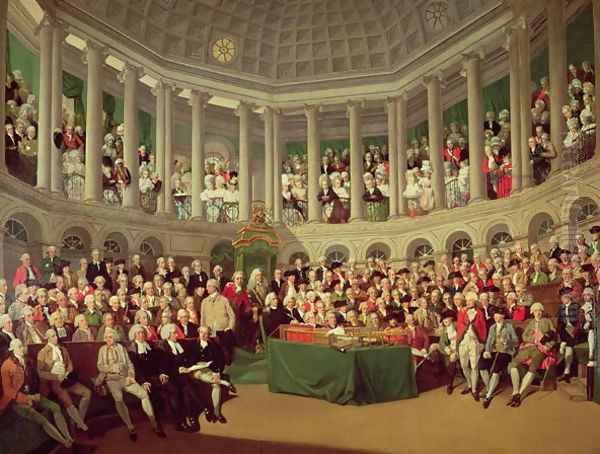 The Irish House of Commons, 1780 by Francis Wheatley