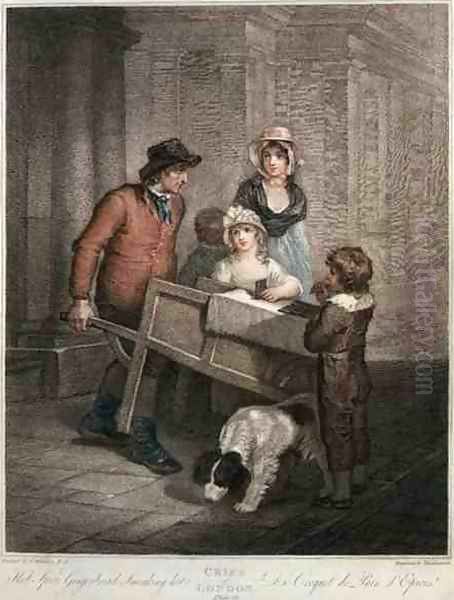 Hot Spice Gingerbread Smoking Hot, plate 12 of The Cries of London, engraved by Giovanni Vendramini (1769-1839), pub. by Colnaghi & Co., 1796 by Francis Wheatley