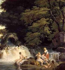 The Salmon Leap at Leixlip with Nymphs Bathing, 1783