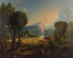 Hudson River Landscape by Jasper Francis Cropsey